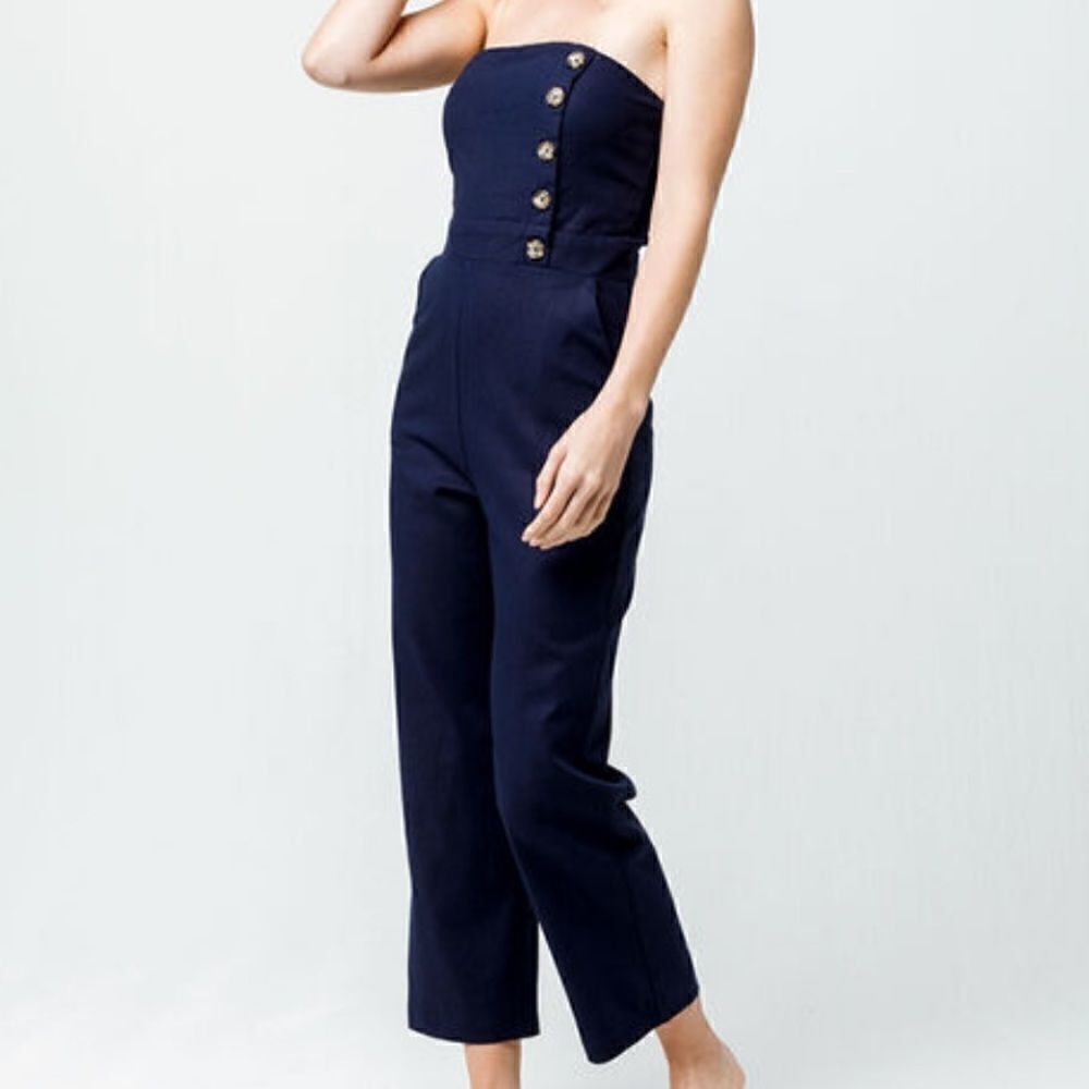 NWT Tilly’s Social Gypsy Button Front jumpsuit XS… - image 8
